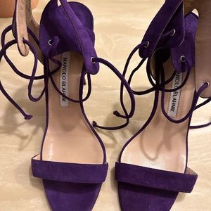 Manolo blahnik Purple size 39 9 sandal heels